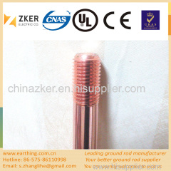 99% pure copper clad pointed and sectional rod