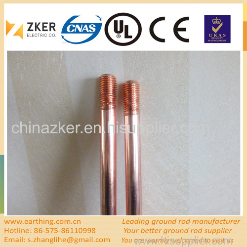 copper coated low carbon steel grounding rod