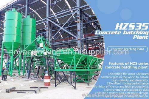 China 35m³ Stationary Concrete Batching Plant for hot sale