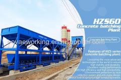 Concrete Batching Plant - 60M3/H Twin Shaft Mixer Belt Conveyor Fixed Ready mixing station