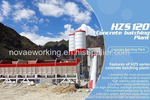 Best Quality Conveyor Belt Hzs_120 Wet Precast Concrete Batching Plant 120M3 for hot sale