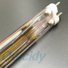 quartz heater lamp with nickel-chrome alloy coiled element