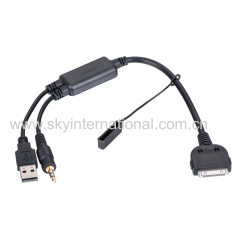 Car audio cable for Mini Cooper BMW 3 5 7 i-DRIVE iPod iPhone 3.5MM input