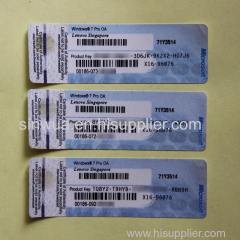 wholesale Windows 7 Product Key OEM COA Sticker For lenovo/Hp/Dell 100% onlie activation/new/used