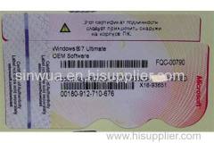 wholesale Windows 7 Product Key OEM COA Sticker For lenovo/Hp/Dell 100% onlie activation/new/used