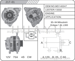 MISTUBISHI ALTERNAMTOR MOTOR L300