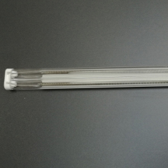 twin tube infrared emitter for textile dyeing