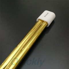 gold coating twin tube ir emitter for glass printing