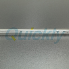 clear tube infrared emitter for fast dryer