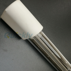 white plating quartz tube medium wave infrared heating lamps