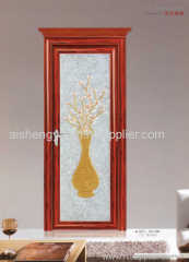 Decorative glass door with or without frame