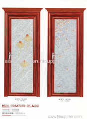 Decorative glass door with or without frame