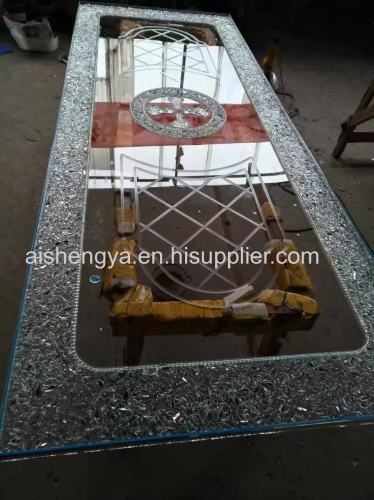 Glass arts for interior dooror home decorative material such as partation both in home and office with or without frame