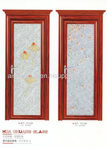 Glass arts for interior dooror home decorative material such as partation both in home and office with or without frame