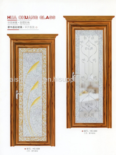 Glass arts for interior dooror home decorative material such as partation both in home and office with or without frame