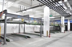 Automated two level puzzle parking equipment