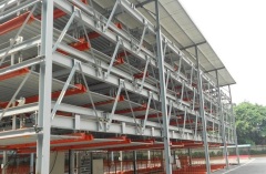 Automated lifting and sliding parking equipment