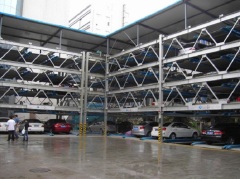 Automated lifting and sliding parking system