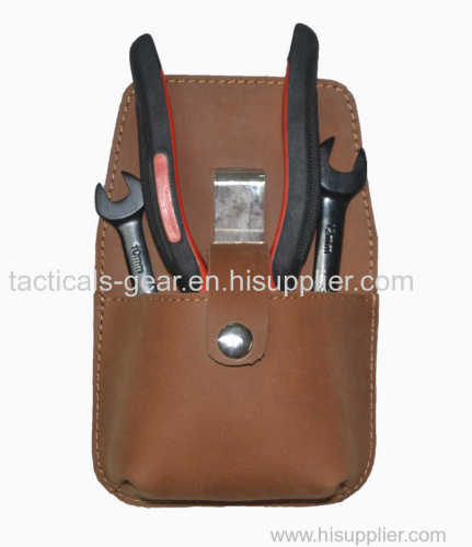 Houyaun 7.5-inch genuiue leather tool pouch