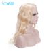 Blonde color silk base full lace human hair wig virgin brazilian body wave wig for white women