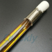 medium wave heating lamps for cutting laminated glass