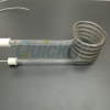 quartz tube heating element for powder coating on glass bottles