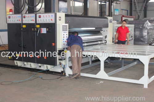 box packaging machine with printing and slotting
