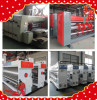 Lead edge feeding 4color printing machine with slotting and die cutting/High speed corrugated cardboard making machine