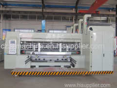 Lead edge feeding 4color printing machine with slotting and die cutting/High speed corrugated cardboard making machine