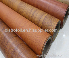 Wood grain or Gold&Silver PVC film/pvc foil/Heat transfer vinyl for decoration