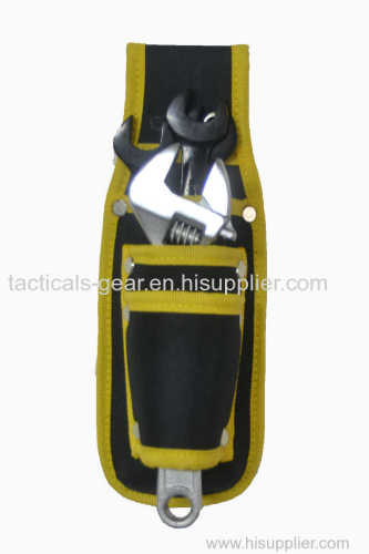 yellow and black samll tool pouch with three compartment