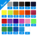 TPU heat transfer vinyl 12colors 21*29cm size for all type cutting machine