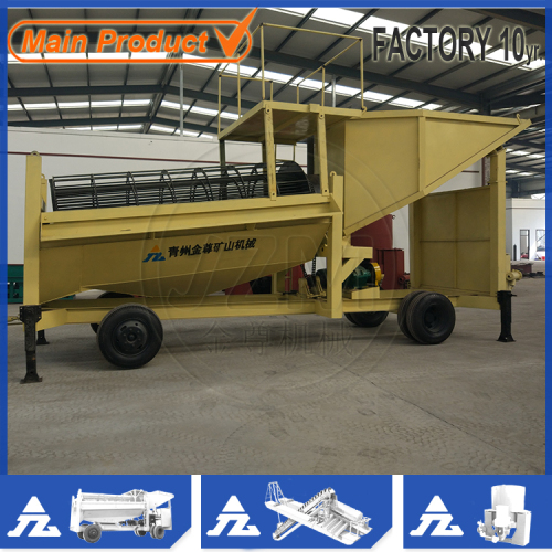 large alluvial mining gold rush trommel mining machine from China