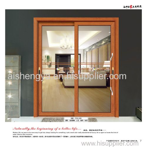 Good price tempered glass semi-automatic sliding glass doorsv