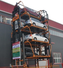 Intelligent rotary electric parking car lifting system