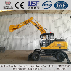 Factory supply new small wheel excavator 0.3m3 bucket with ISO9001 certificte