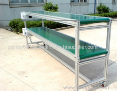 customized PVC/PU belt conveyor straight 45/90/180/360 degree incline conveyors