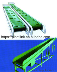 PP/POM/rubber/stainless steel incline conveyor