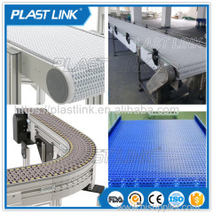 PP/POM/stainless steel modular belt conveyor