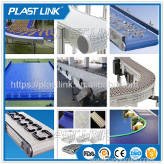 PP/POM/stainless steel modular belt conveyor