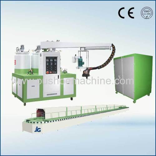 Polyurethane machine for sandal