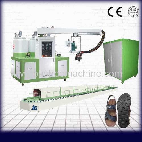 PU shoe sole making machine for slippers