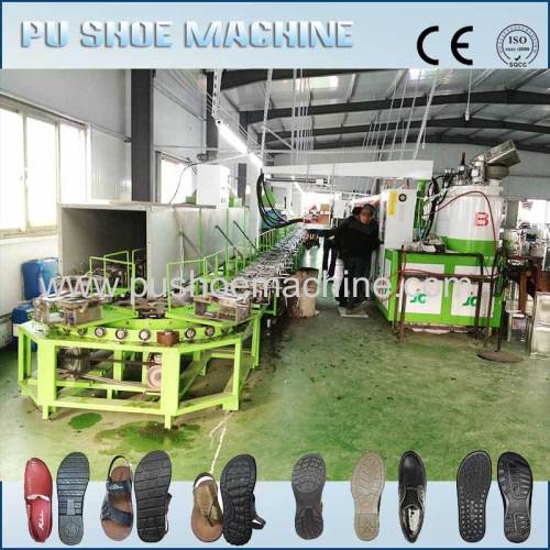 CE and ISO certified pu shoe pouring machine