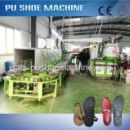 polyurethane sandal making machine