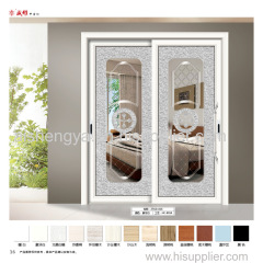 Linyi manufacturer balcony sliding aluminum alloy glass door