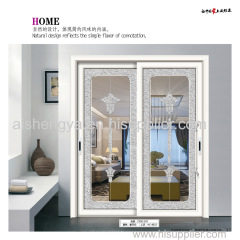 Linyi manufacturer balcony sliding aluminum alloy glass door