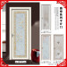 Glass doors and patations in home or hotel Single swing bathroom door