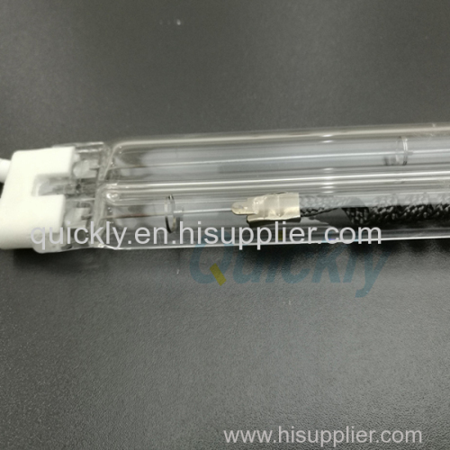 Carbon twin tube heating for infrared oven