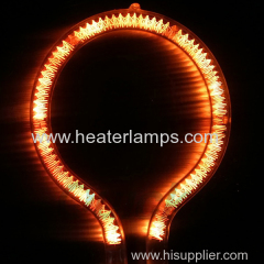 omega lamps for industrial heating process