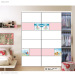 Wood furniture for kids' bedroom Baby clothes cabinet EO MDF Safty material